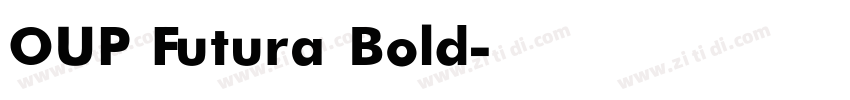 OUP Futura Bold字体转换